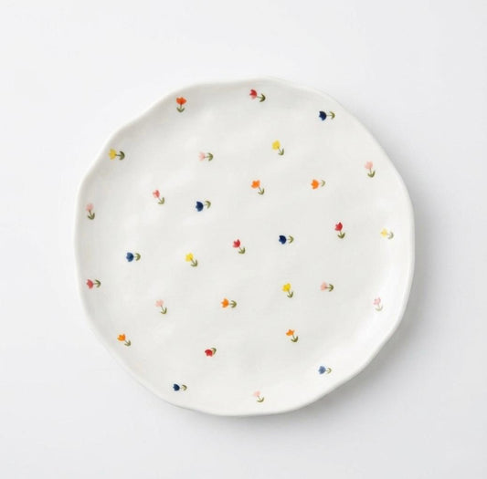 Floral Pattern Dessert Plate (6pcs)