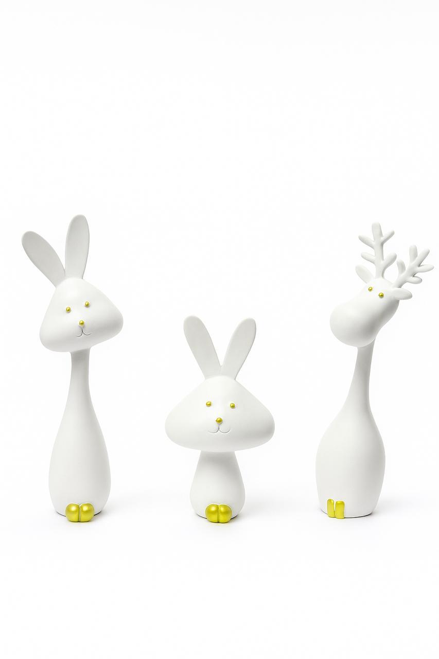 Minimalist Animal Figurines – Set of Three