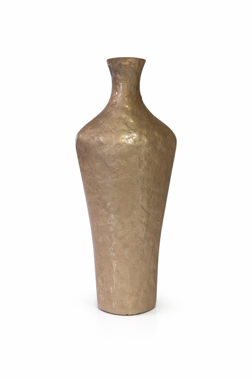 Textured Earth-Tone Decorative Vase