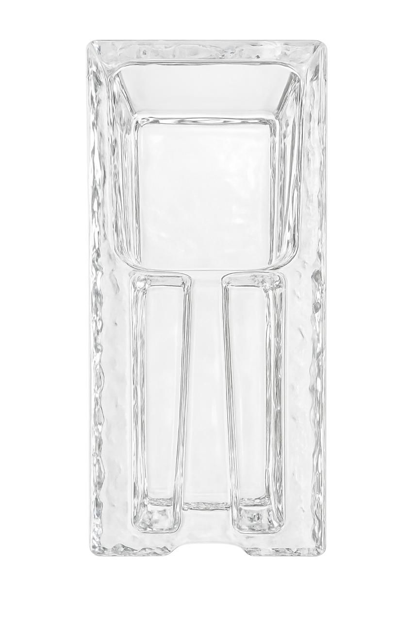 Rectangular Crystal Ashtray – Bold Lines, Pure Shine