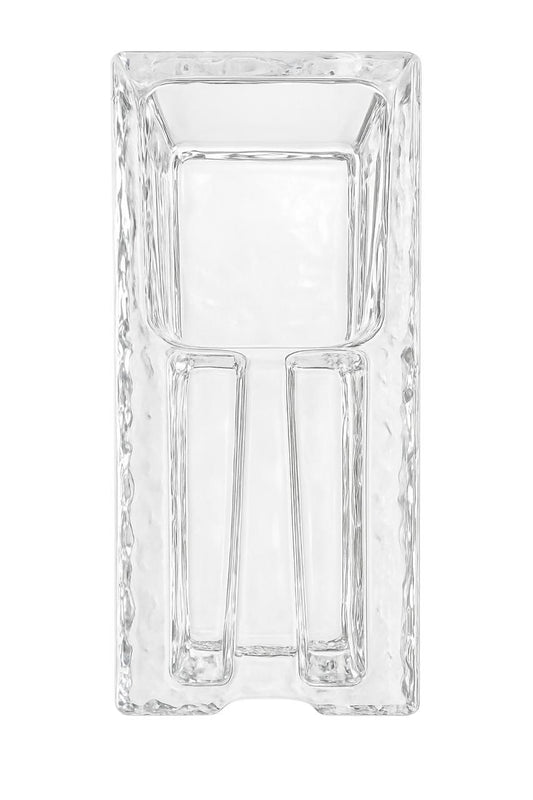 Rectangular Crystal Ashtray – Bold Lines, Pure Shine