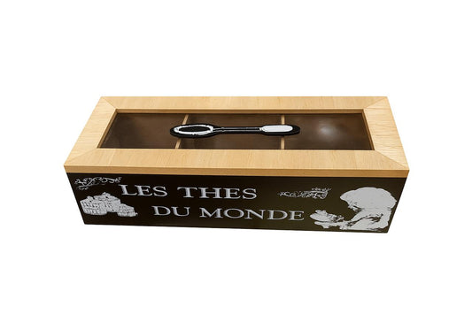Rustic Tea Organizer Box – Slim Design