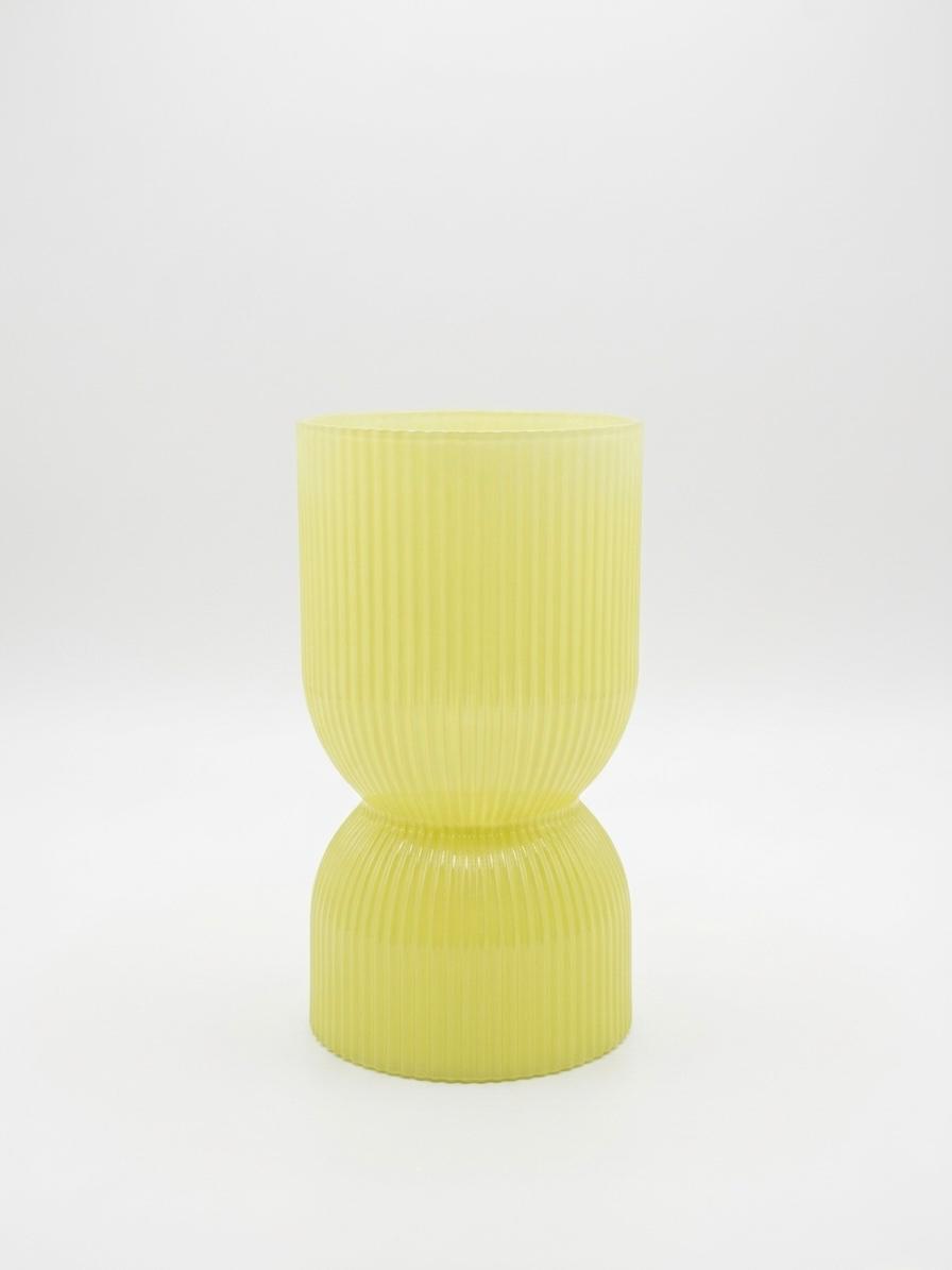 Modern Ribbed Decorative Vase