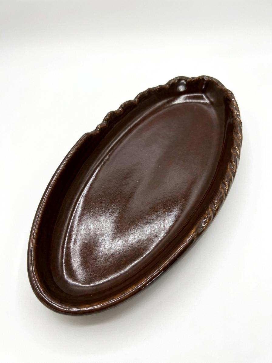 Brown Oval Serving Platter