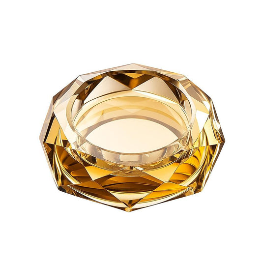 Golden Crystal Ashtray – Shine in Every Detail