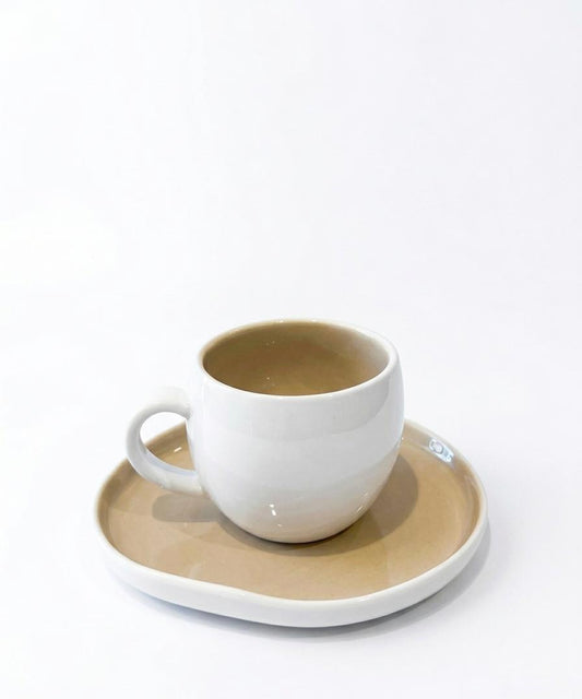 Modern Cappuccino Cup & Saucer Set – Set of 6