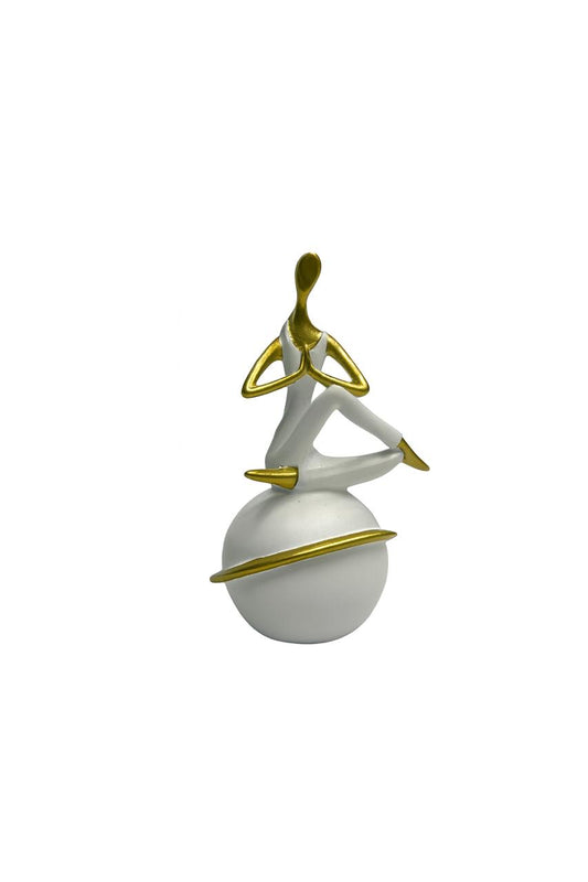 Golden Serenity Yoga Figurine