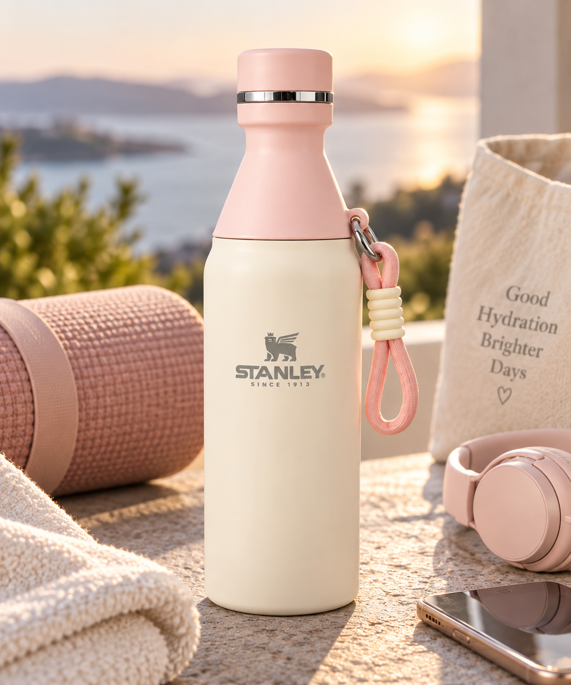 Stanley Insulated Water Bottle with Carry Loop