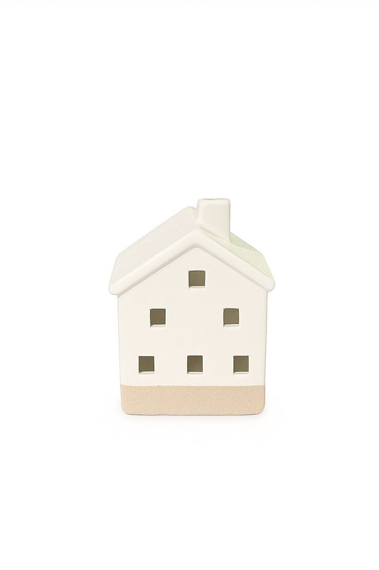 Porcelain House Tealight Holder – Minimalist Design