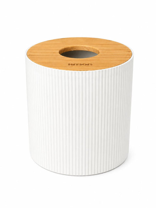 Modern Ribbed Tissue Box Cover