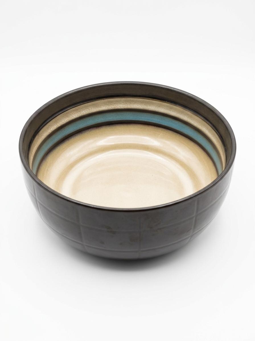 Striped Salad Bowl