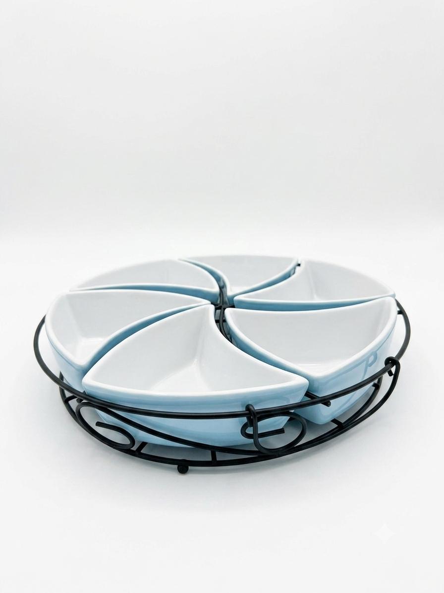 6-Piece Snack Bowl Set with Stand