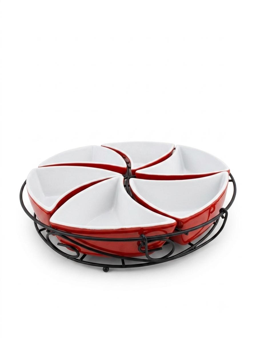 6-Piece Snack Bowl Set with Stand