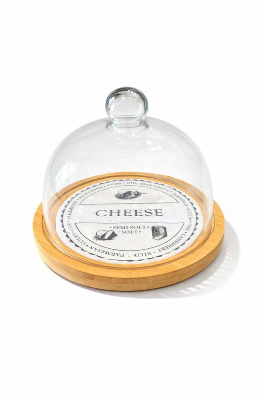 Cheese Board with Glass Cover