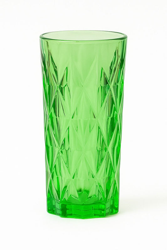 Emerald Prism Glass - Set of 6