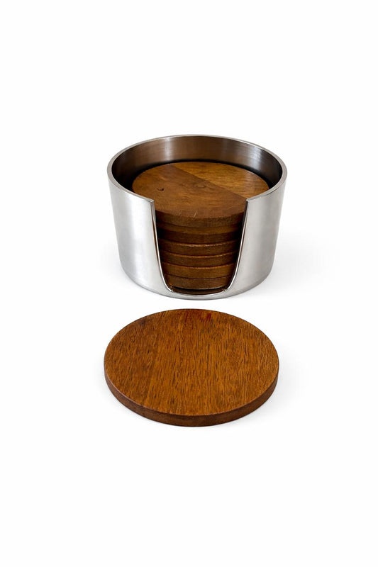 Modern Round Coaster Holder Set