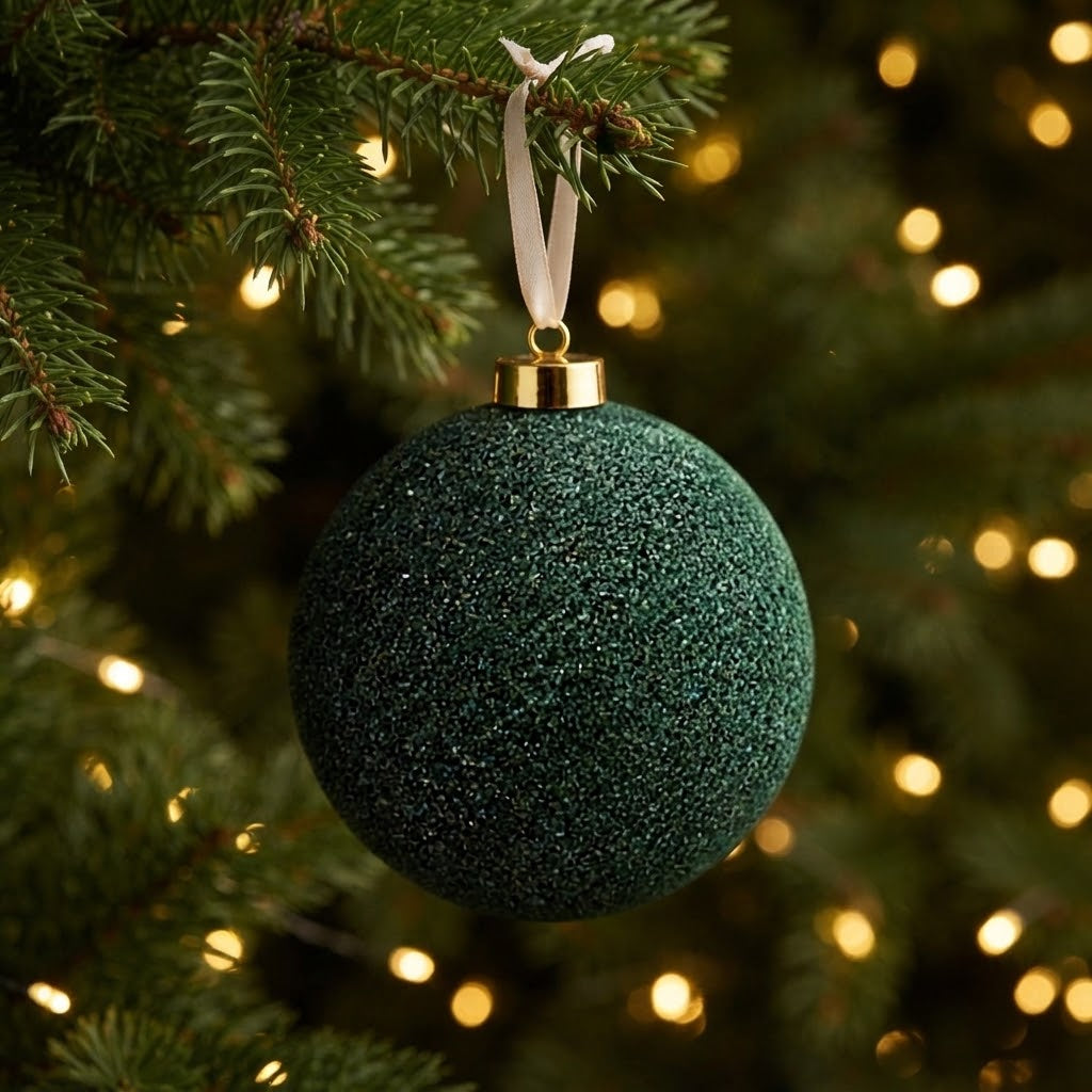 Green Glitter Ornament