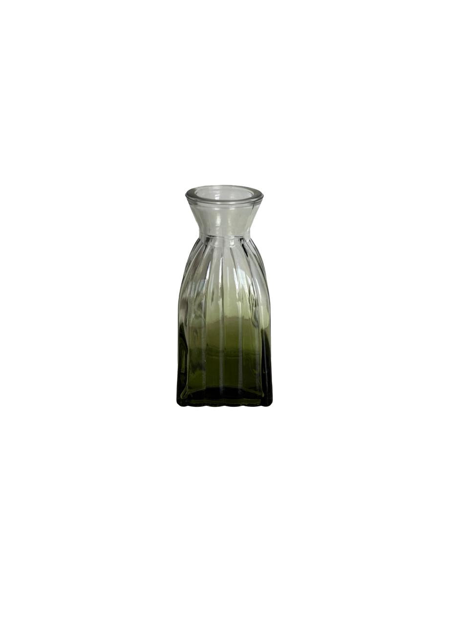 Embossed Glass Mini Vase – Textured Design / Per Each