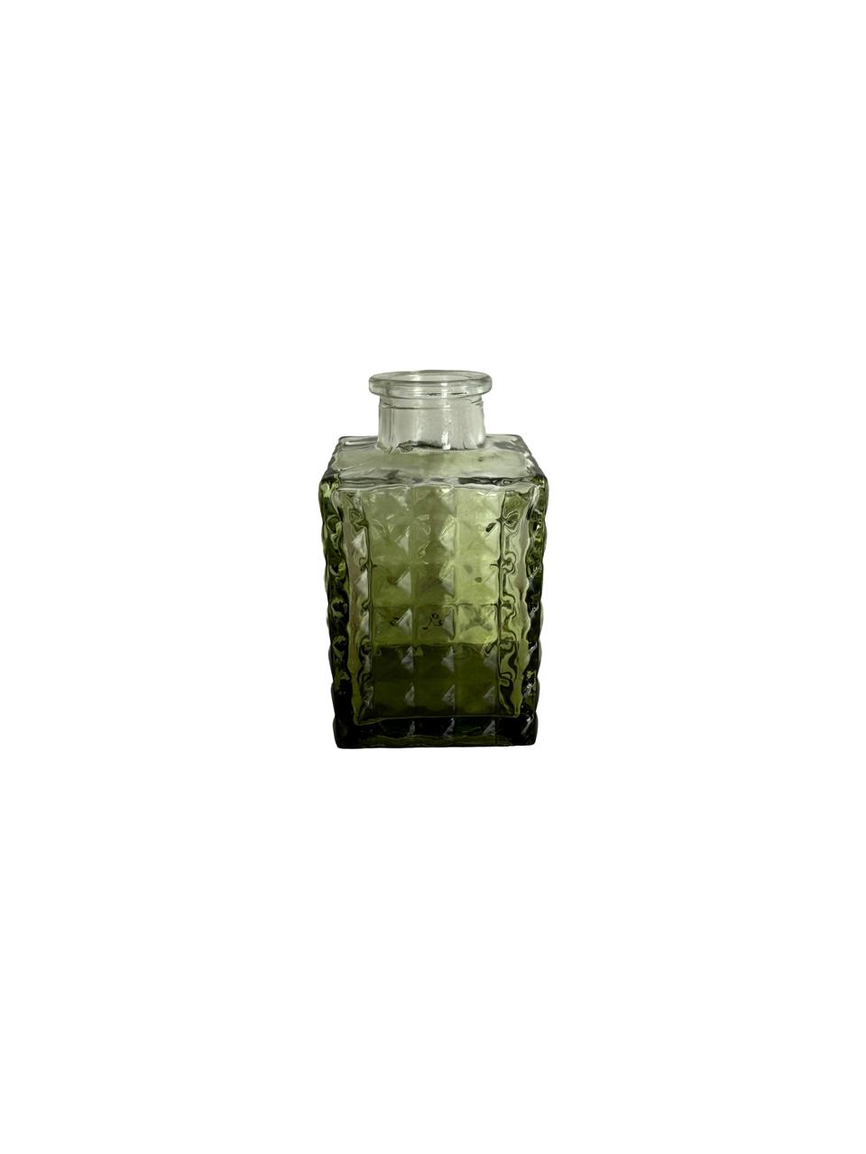 Embossed Glass Mini Vase – Textured Design / Per Each