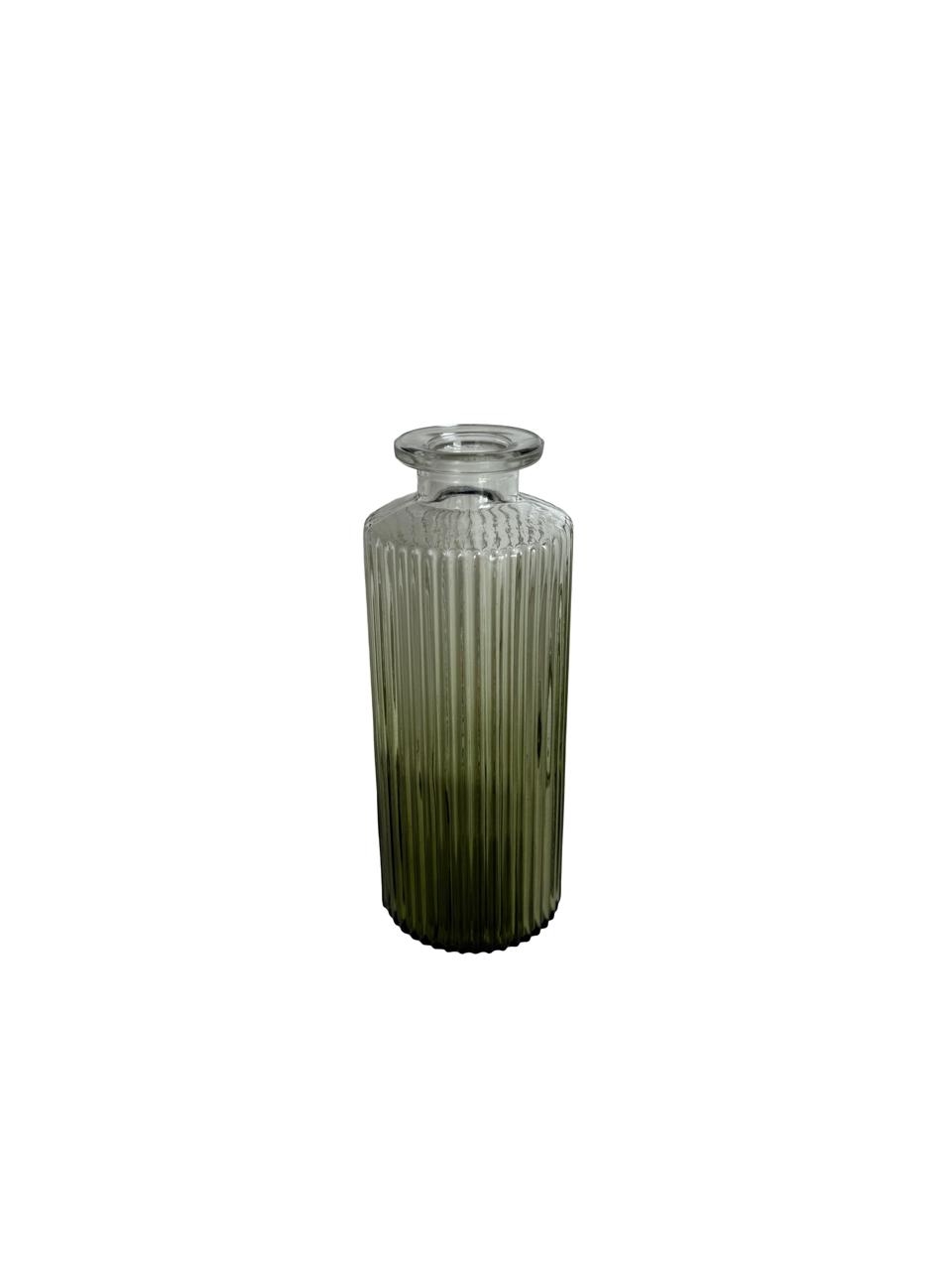 Embossed Glass Mini Vase – Textured Design / Per Each