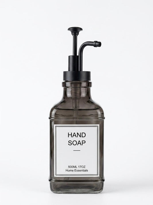 Frosted Glass Hand Soap Dispenser