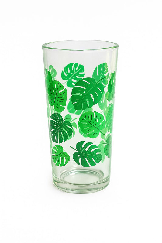 Tropical Monstera Highball – 400ml - Set of 6