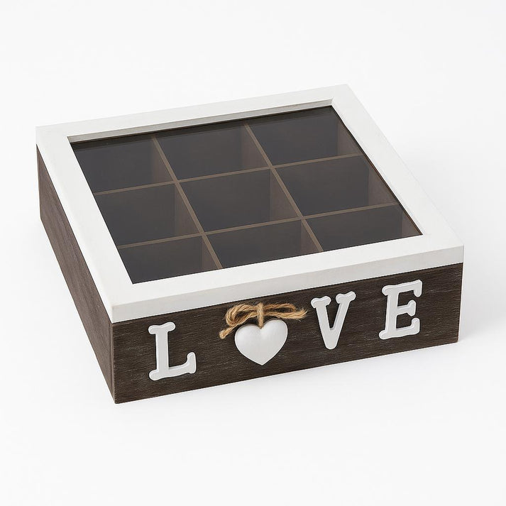 Rustic Tea Box – “LOVE” Collection – Joy Home