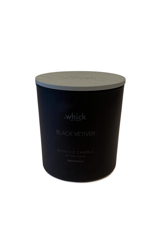 Black Vetiver Scented Candle – Soy Wax Blend