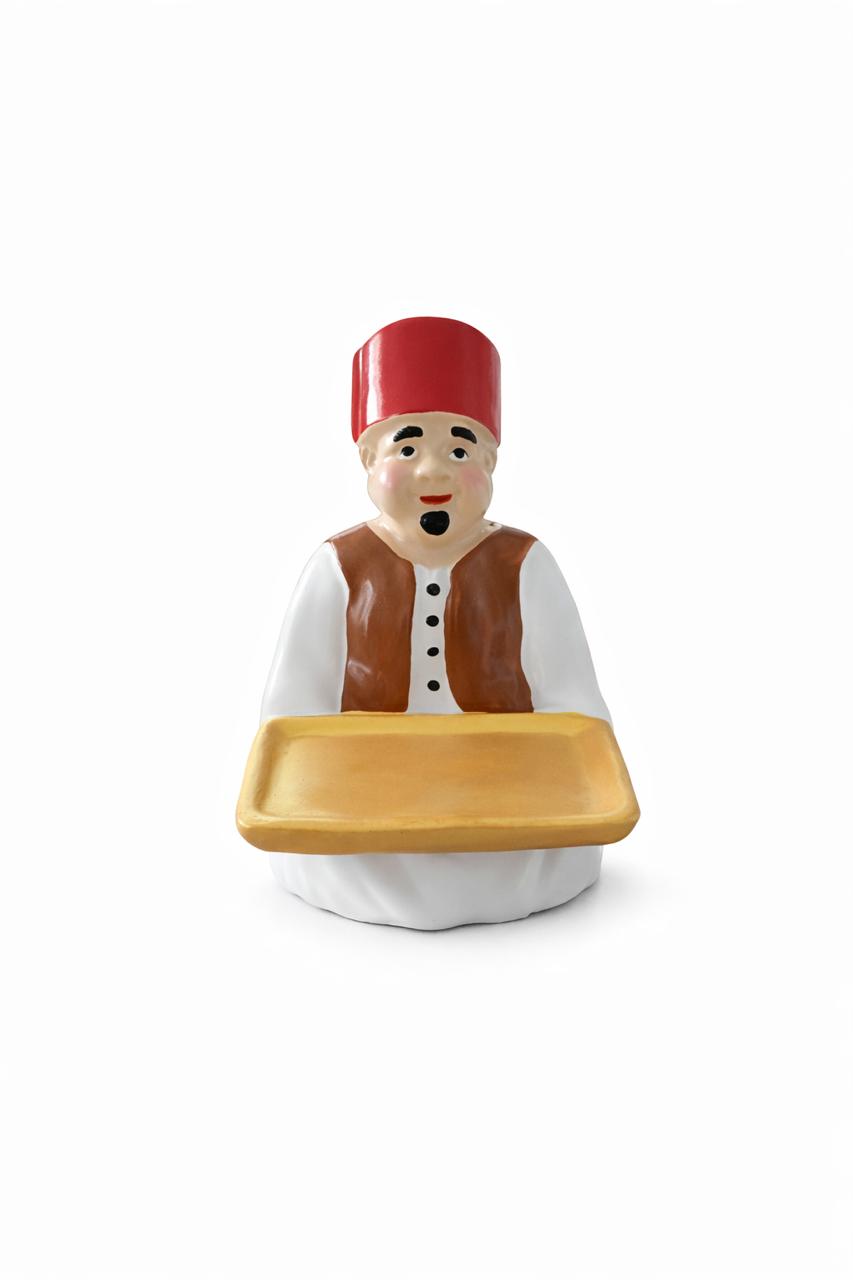 Traditional Ramadan Serving Figurine with Tray