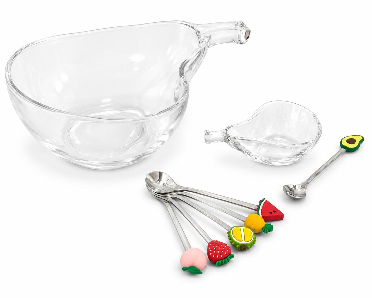 Pear Serving Bowl & Dessert Set Bundle – 13 Pieces