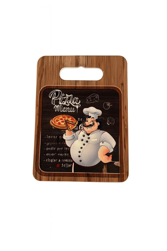 Pizza Menu Chef Sous Plat – Decorative Kitchen Piece