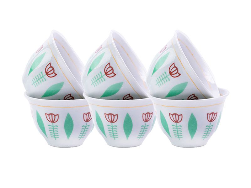 Traditional Turkish Coffee Cup Set – 12 Pieces