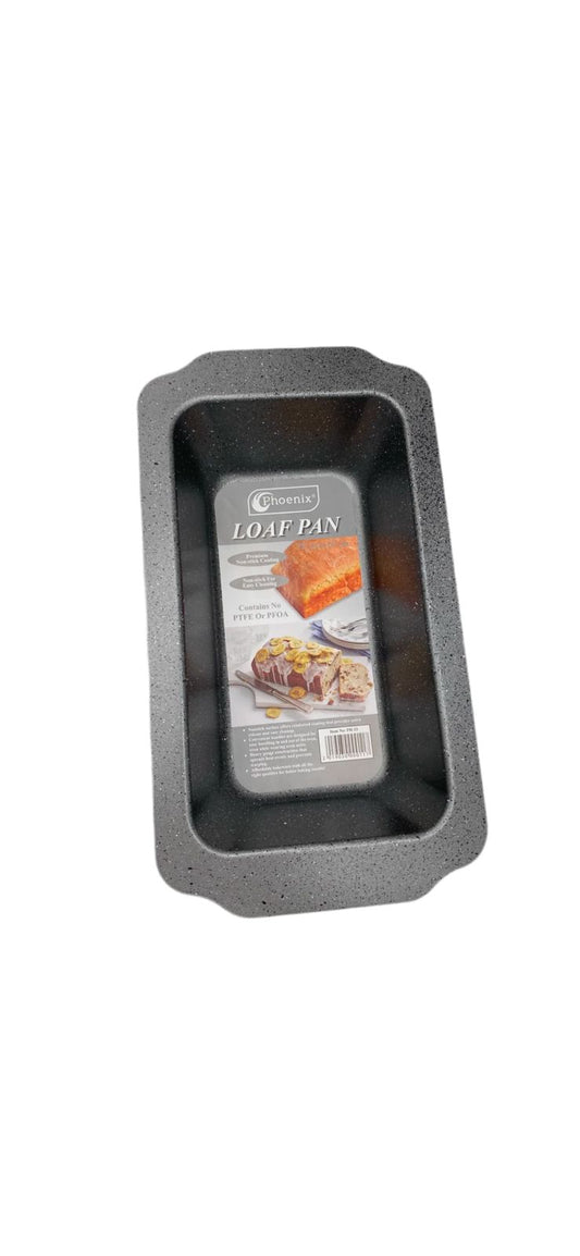 Phoenix Non-Stick Granite Loaf Pan – PTFE & PFOA Free (Silver or Black)