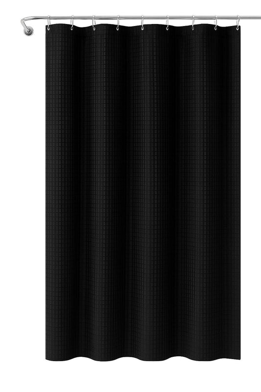 Luxury Black Shower Curtain – Modern Minimalist Design