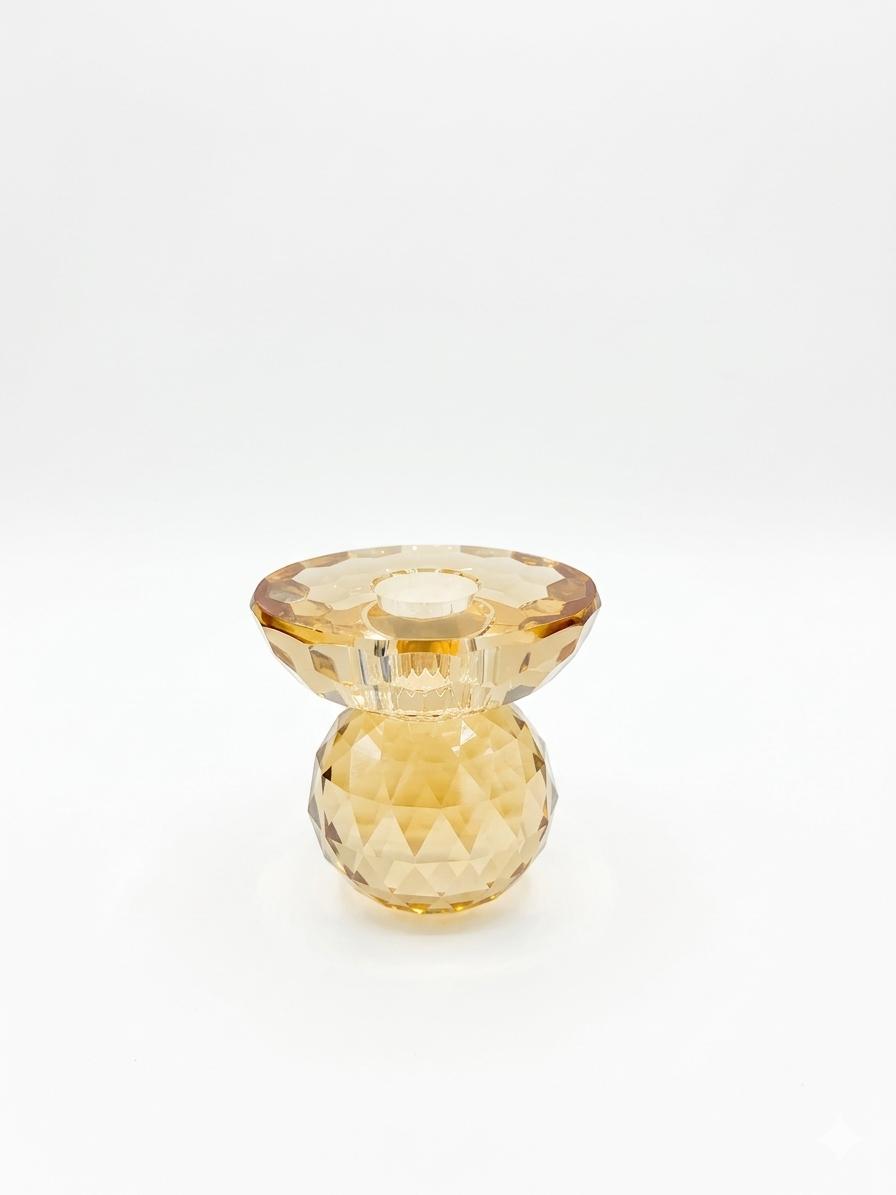 Crystal Cut Candle Holder