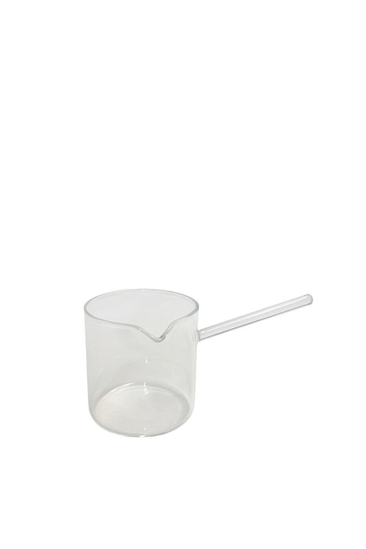 Minimalist Glass Saucepan with Handle – Heat-Resistant