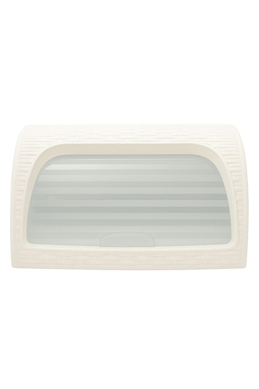 White Bread Box with Sliding Lid