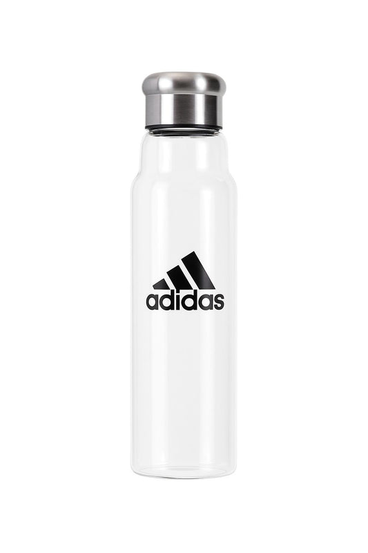 Adidas Glass Water Bottle with Stainless Steel Lid