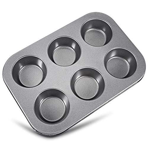 6-Cup Non-Stick Muffin & Cupcake Pan – Carbon Steel