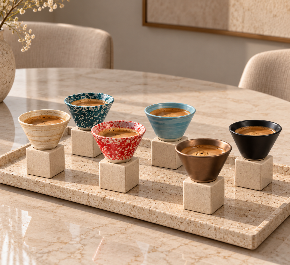Painted Espresso Cups
