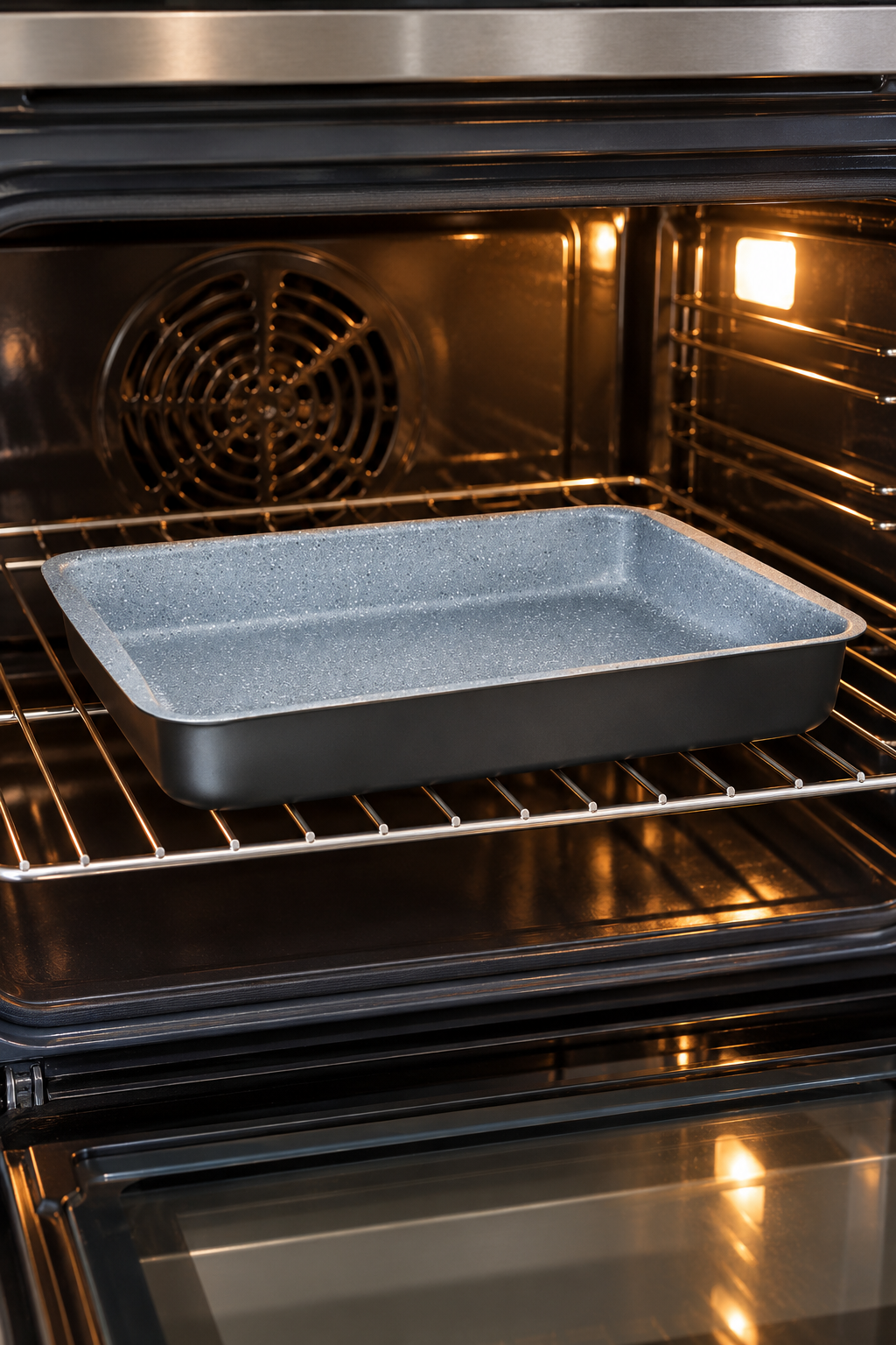 Dosthoff Non-Stick Rectangular Roasting Pan – Granite Finish
