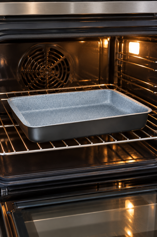 Dosthoff Non-Stick Rectangular Roasting Pan – Granite Finish