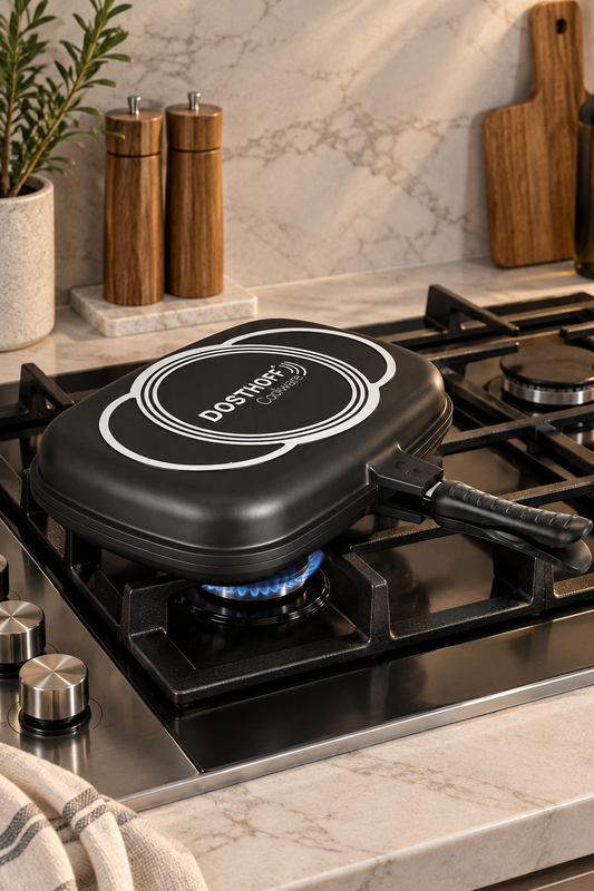 Dosthoff Double-Sided Grill Pan – Non-Stick Flip Design 36cm
