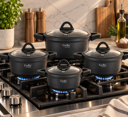 GeBe Premium Non-Stick Casserole Set – 4 Pieces