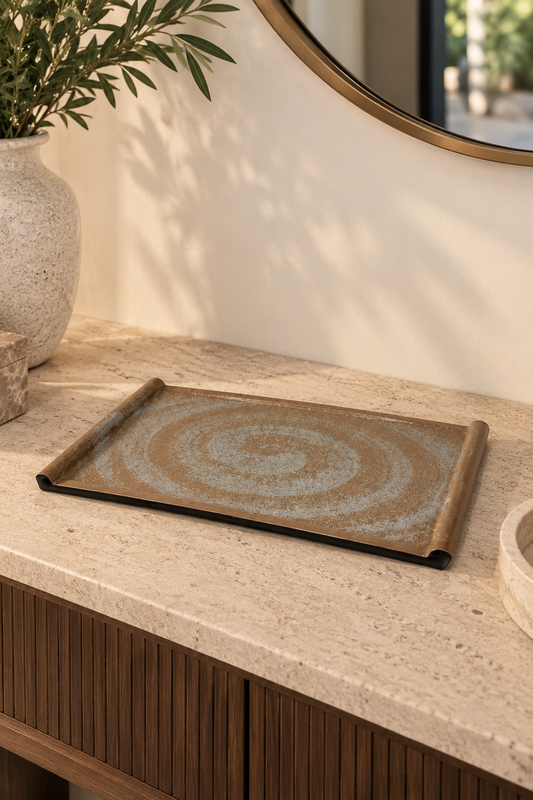 Rustic Rectangular Serving Tray