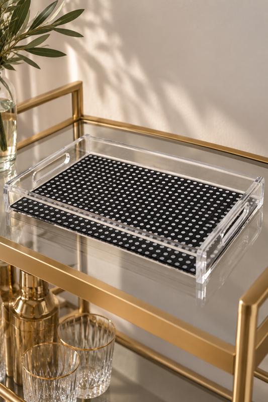 Modern Acrylic Serving Tray