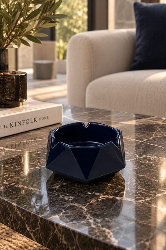 Modern Geometric Ceramic Ashtray