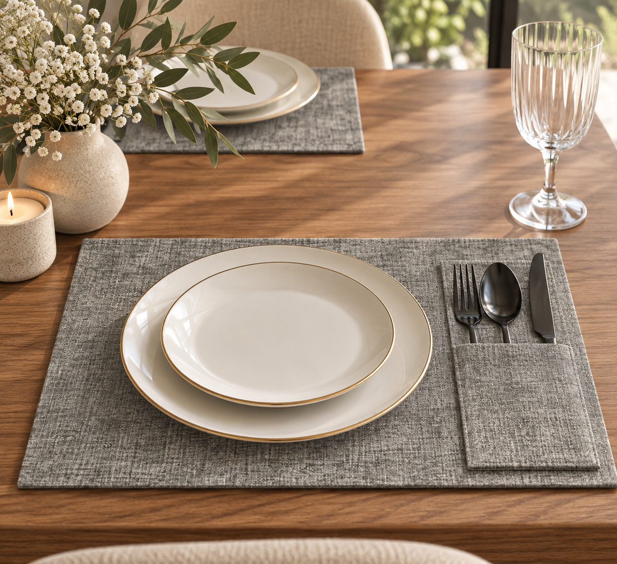 Rectangular Woven Placemat - Set of 6