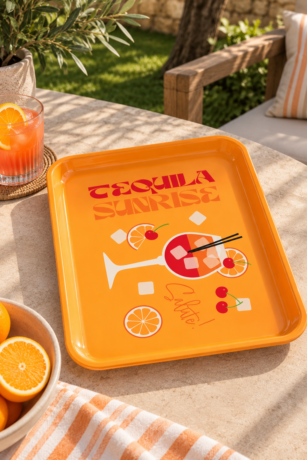 Cocktail Serving Tray