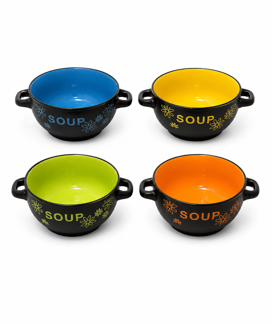 Decorative Soup Bowl - Set of 4